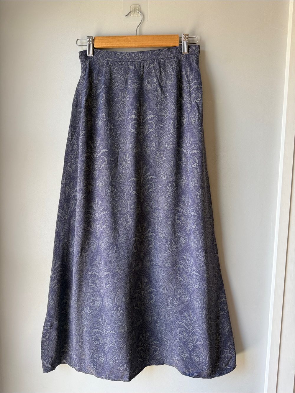 90s Silk Paisley Liz Claiborne Collection Maxi Skirt